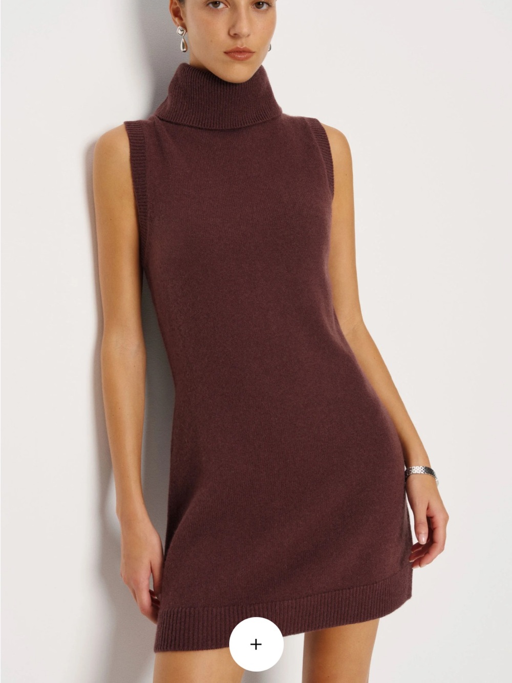 NWT New with Tags Reformation Women’s Holland Cashmere Turtleneck Sweater Dress - Picture 2 of 9